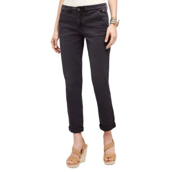 Pilcro and the Letterpress “Hyphen” Low Rise Chinos Pants‎ Blue  Grey Size 28 - Picture 11 of 13